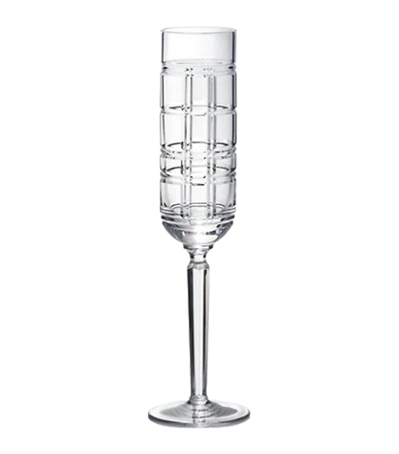 Hudson Plaid Champagne Glass