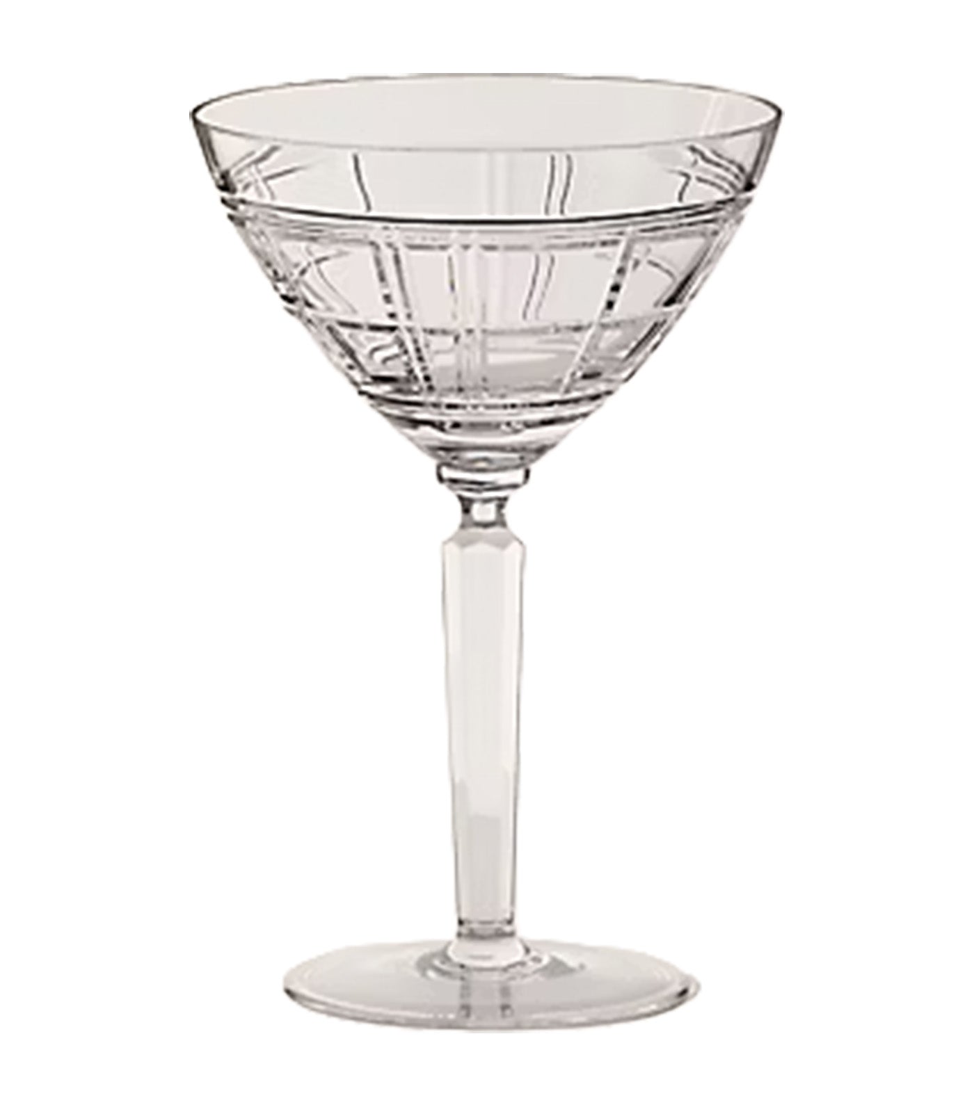 Hudson Plaid Martini Glass