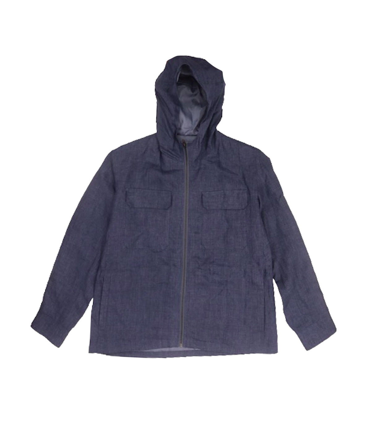 Lennox Hooded Jacket Chambray Blue