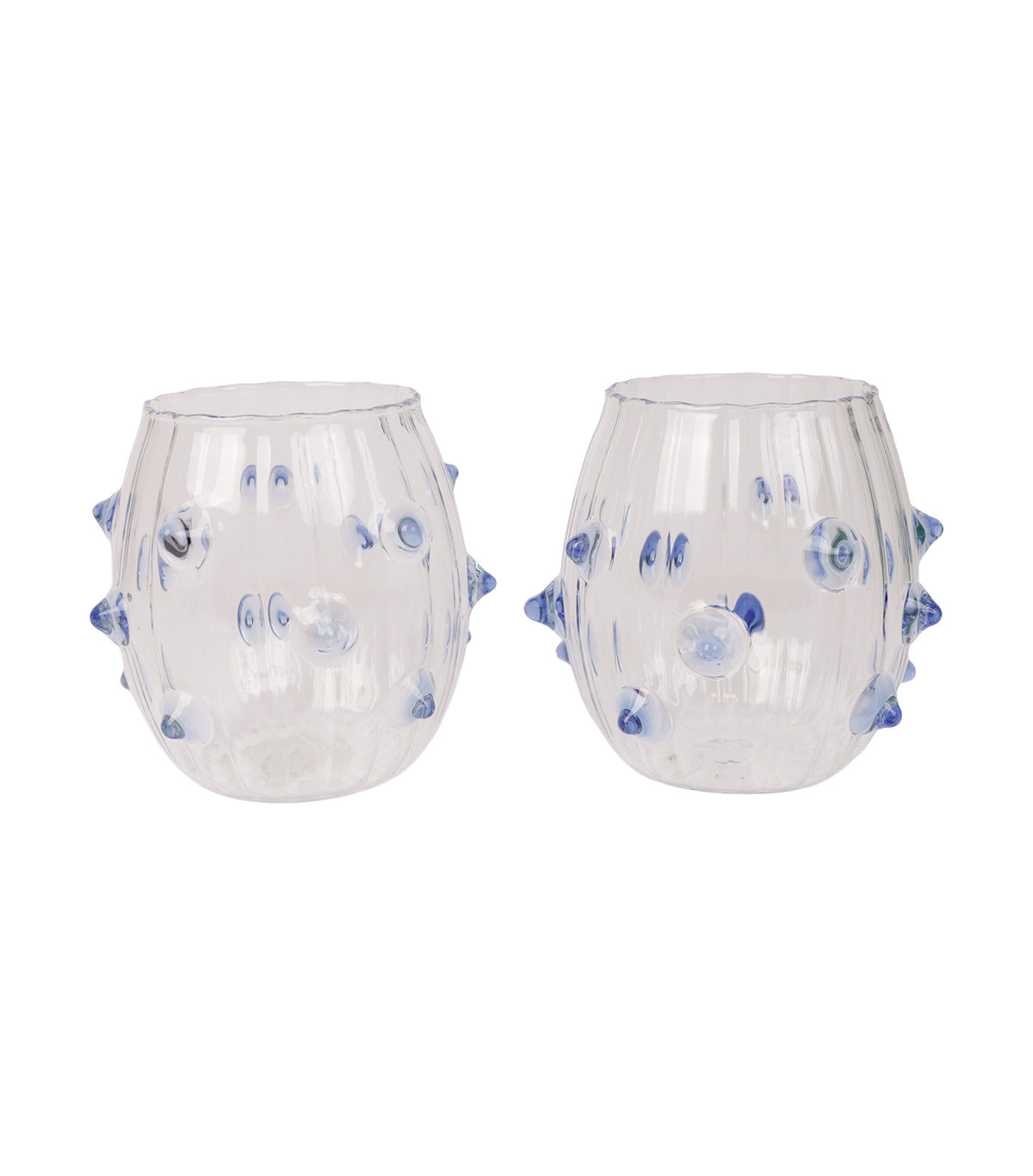Monterey Thorn Design Glasses, Set of 2, Light Blue
