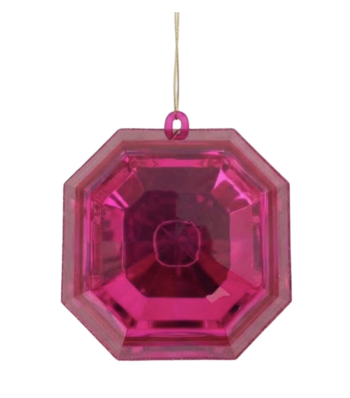 6in Christmas Square Jewel Box Cerise
