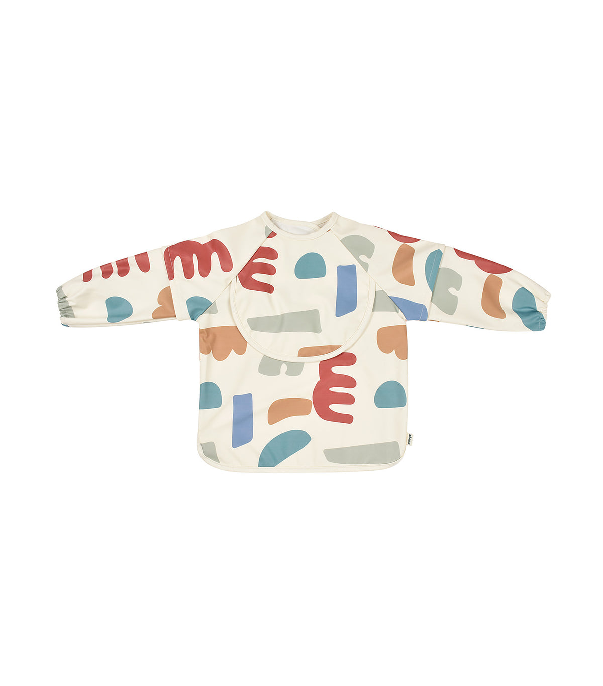 2-in-1 Bib with Removable Sleeves Playful