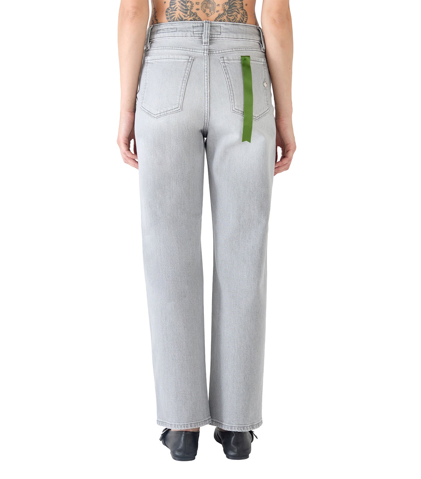 Sophie Cropped Organic Denim Gray