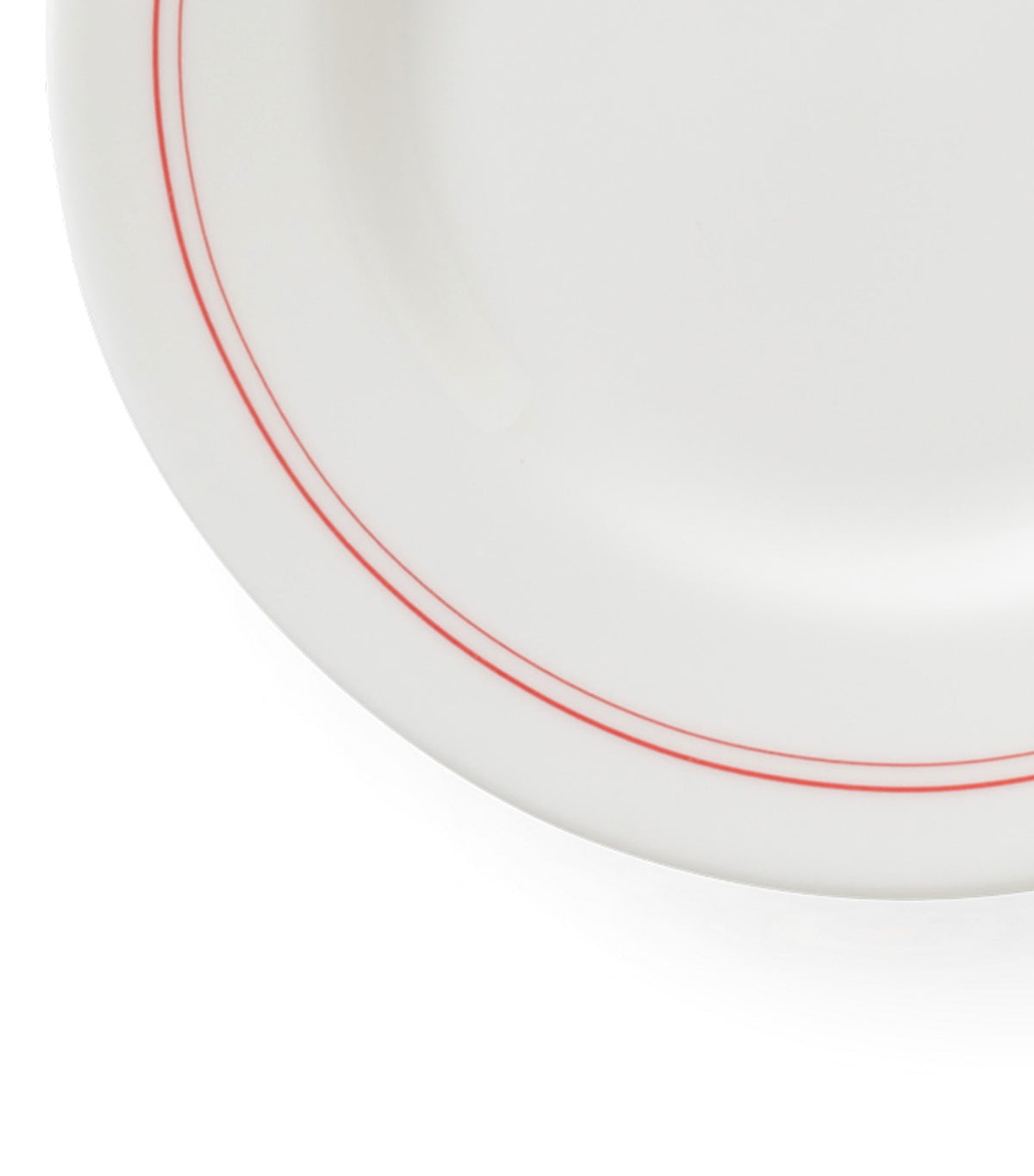 Lines Bread and Butter Plate Set of 6 Red