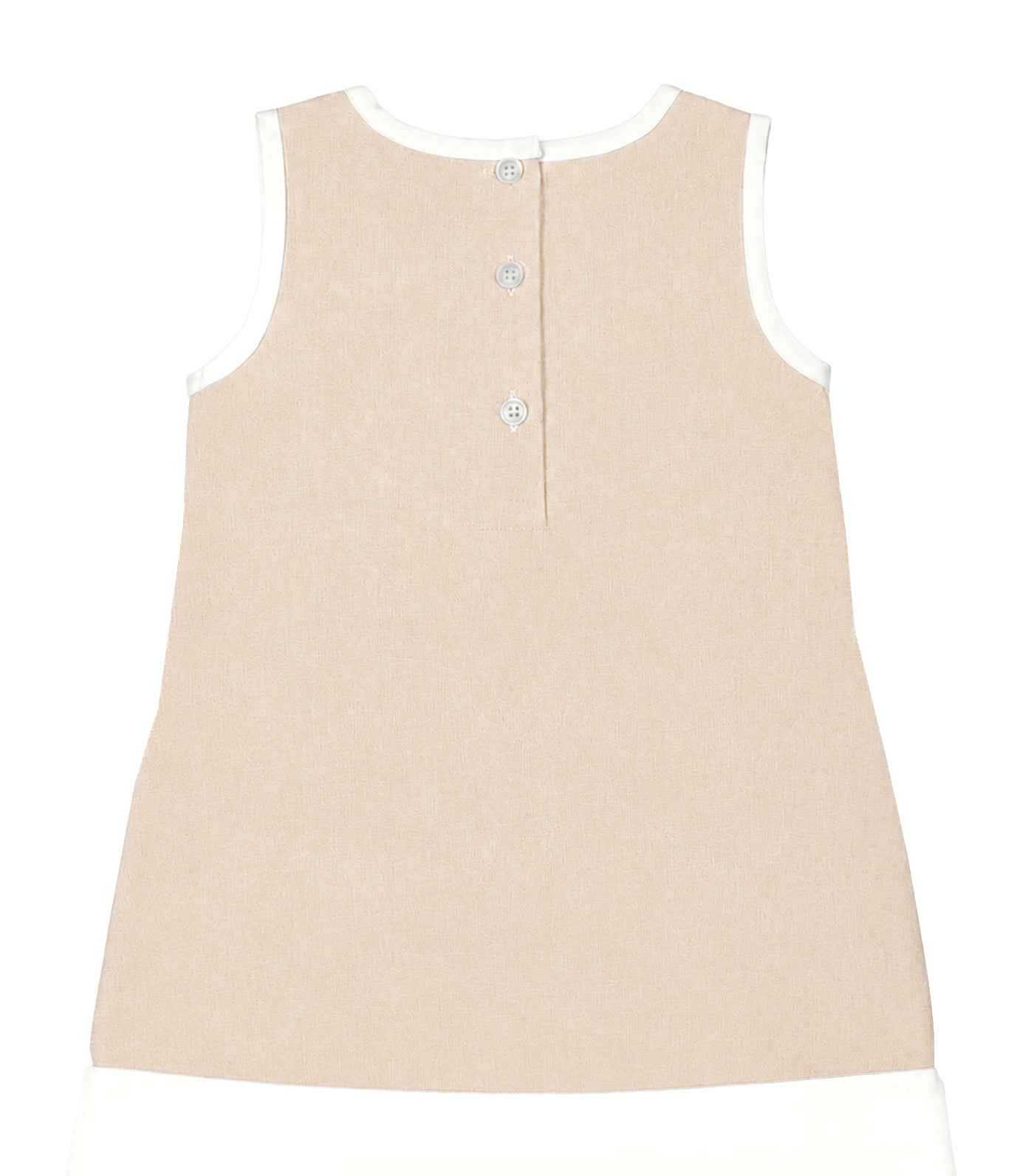Addison Baby Girls Shift Dress Beige