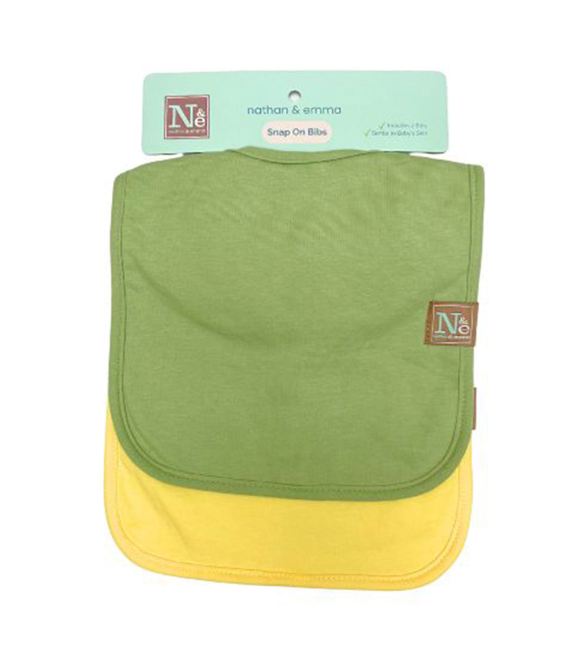 Cotton/Fleece Bib Green/Yellow