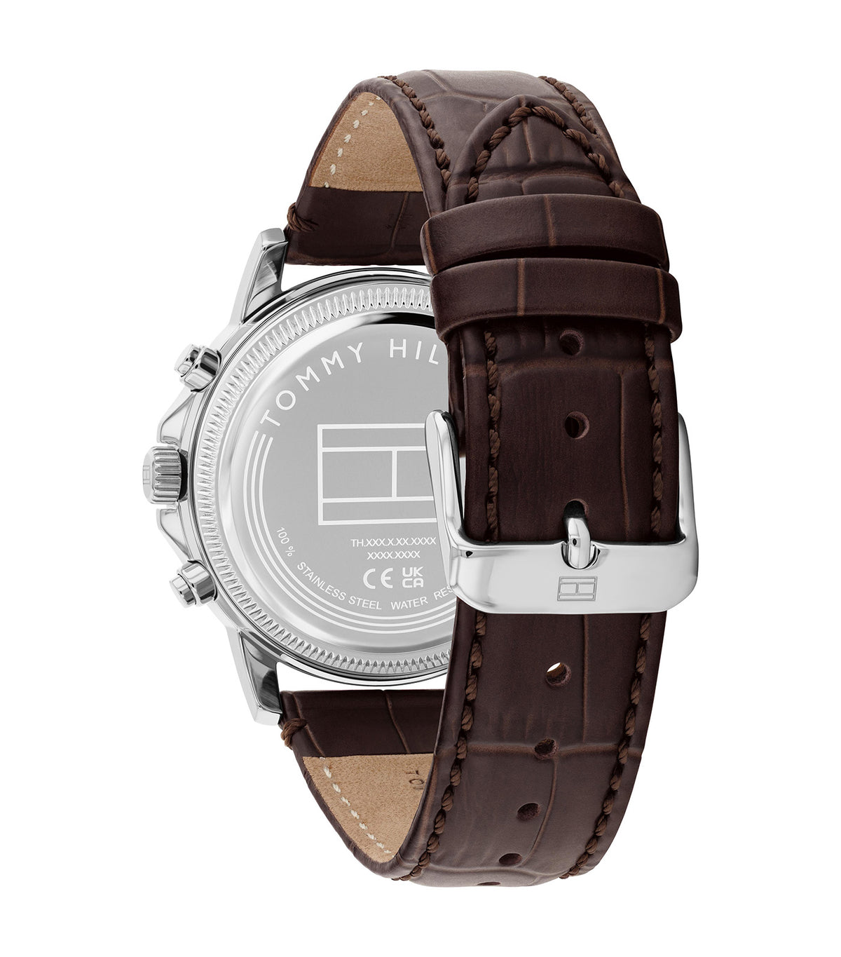 Stewart 1710746 Leather Watch Silver and Brown