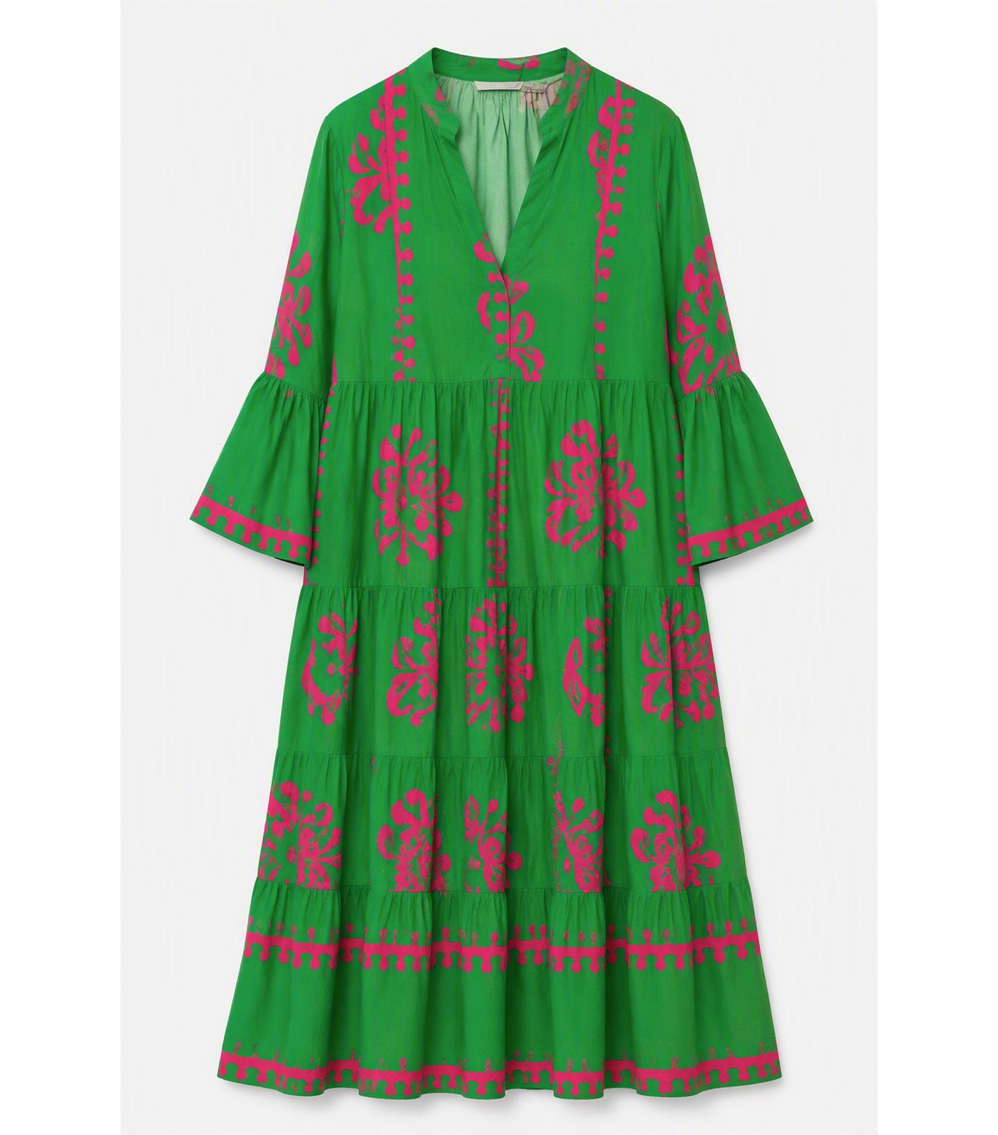 Printed Dress Green