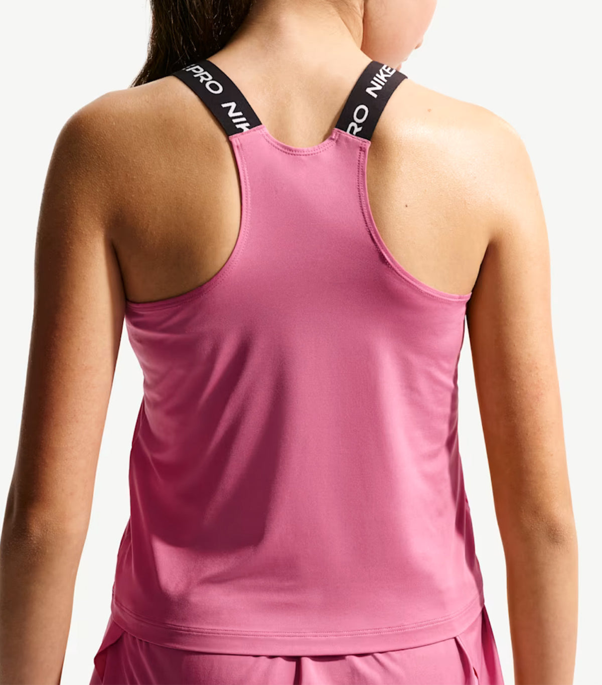 Pro Big Kids' (Girls') Dri-FIT Tank Top Peony/Black/White