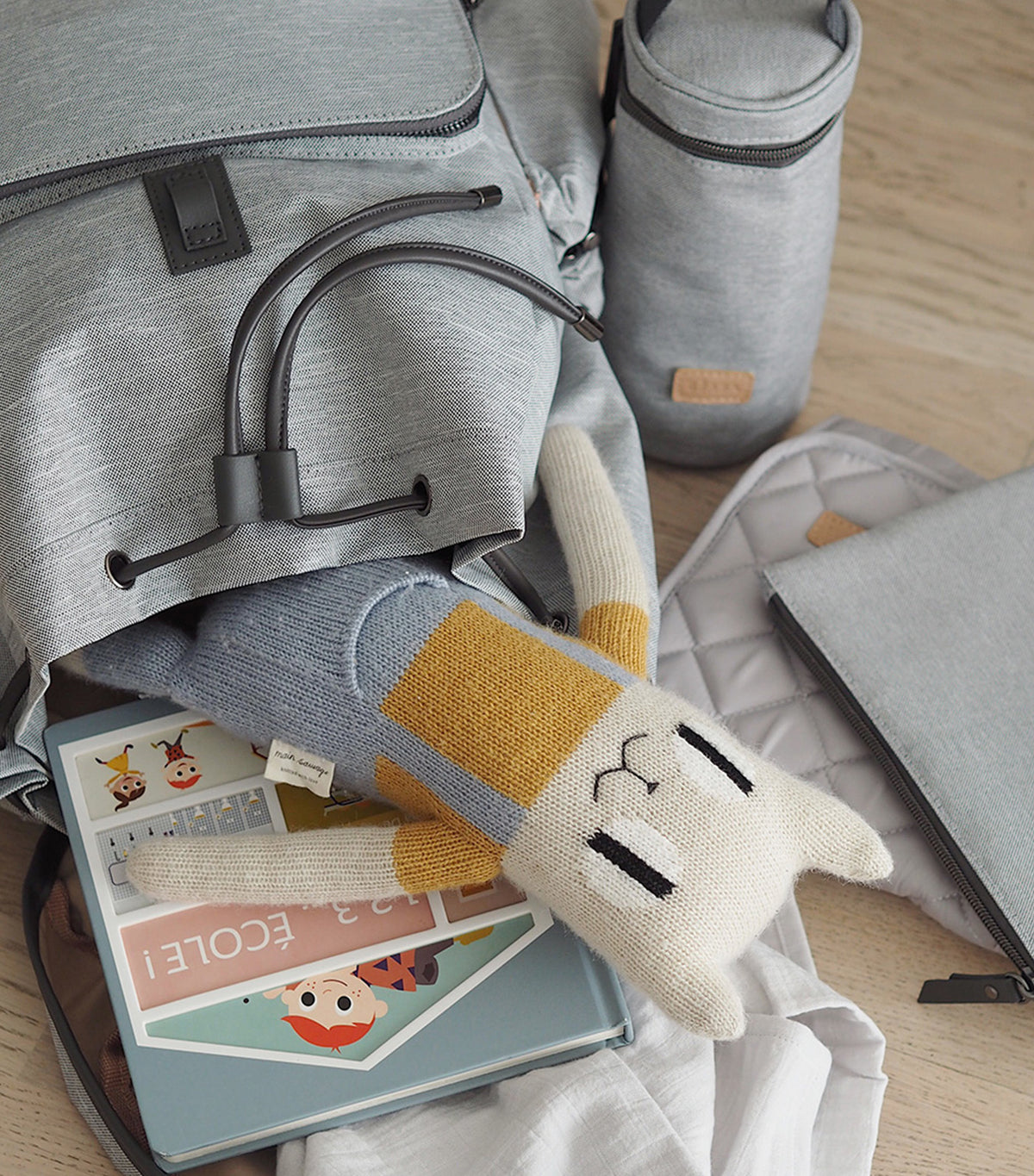 Vancouver Nursery Backpack Heather Gray