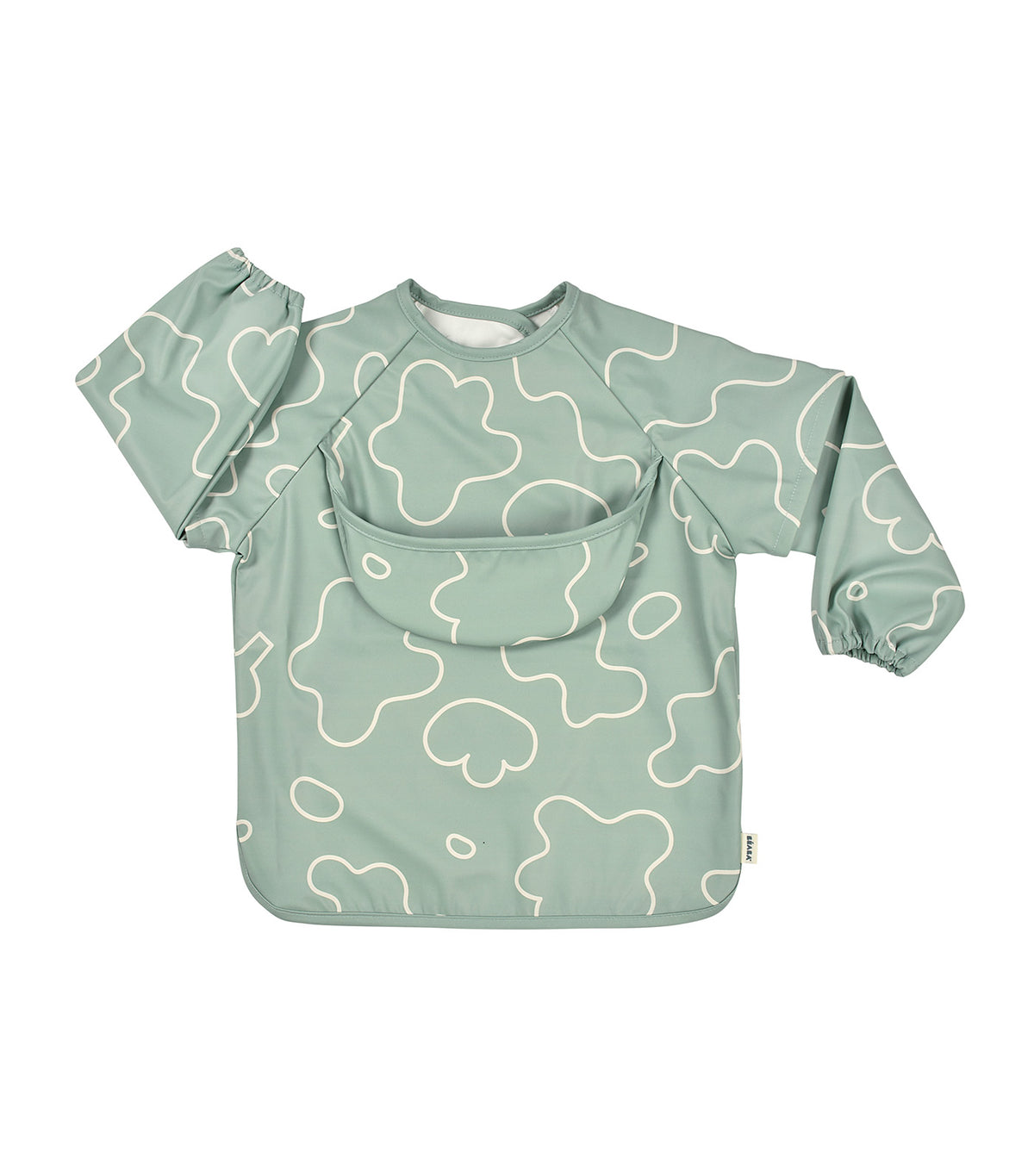 2-in-1 Bib with Removable Sleeves Sage Green