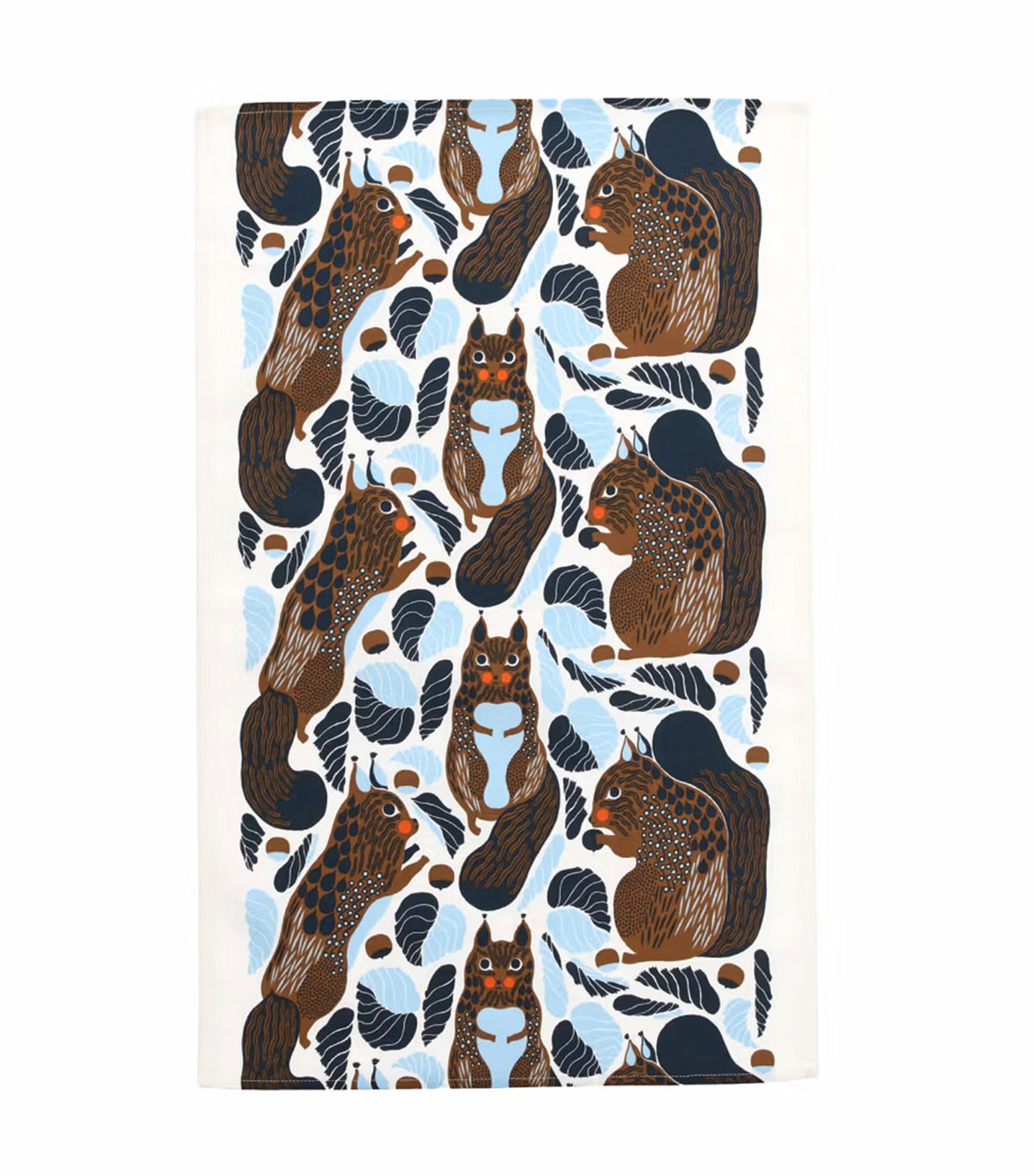 Kurre Kitchen Towel White/Light Blue/Toffee