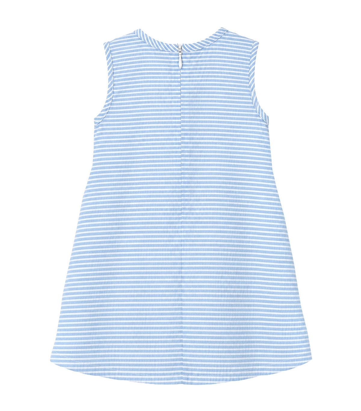 Orania Baby Girls Striped Smocked Dress Light Blue