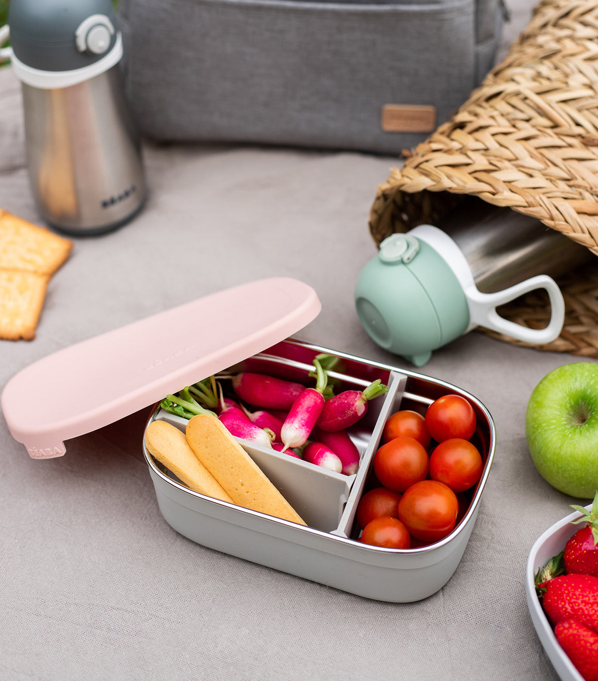 Stainless Lunchbox Vintage Pink