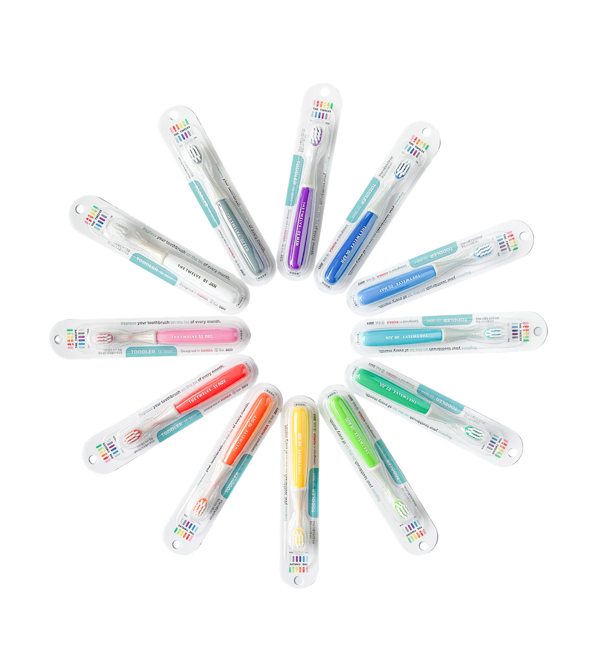 Toddler Toothbrush Set Vivid