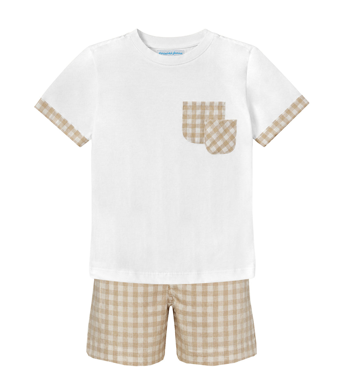 Pasco Baby Boys Top and Shorts Set Beige