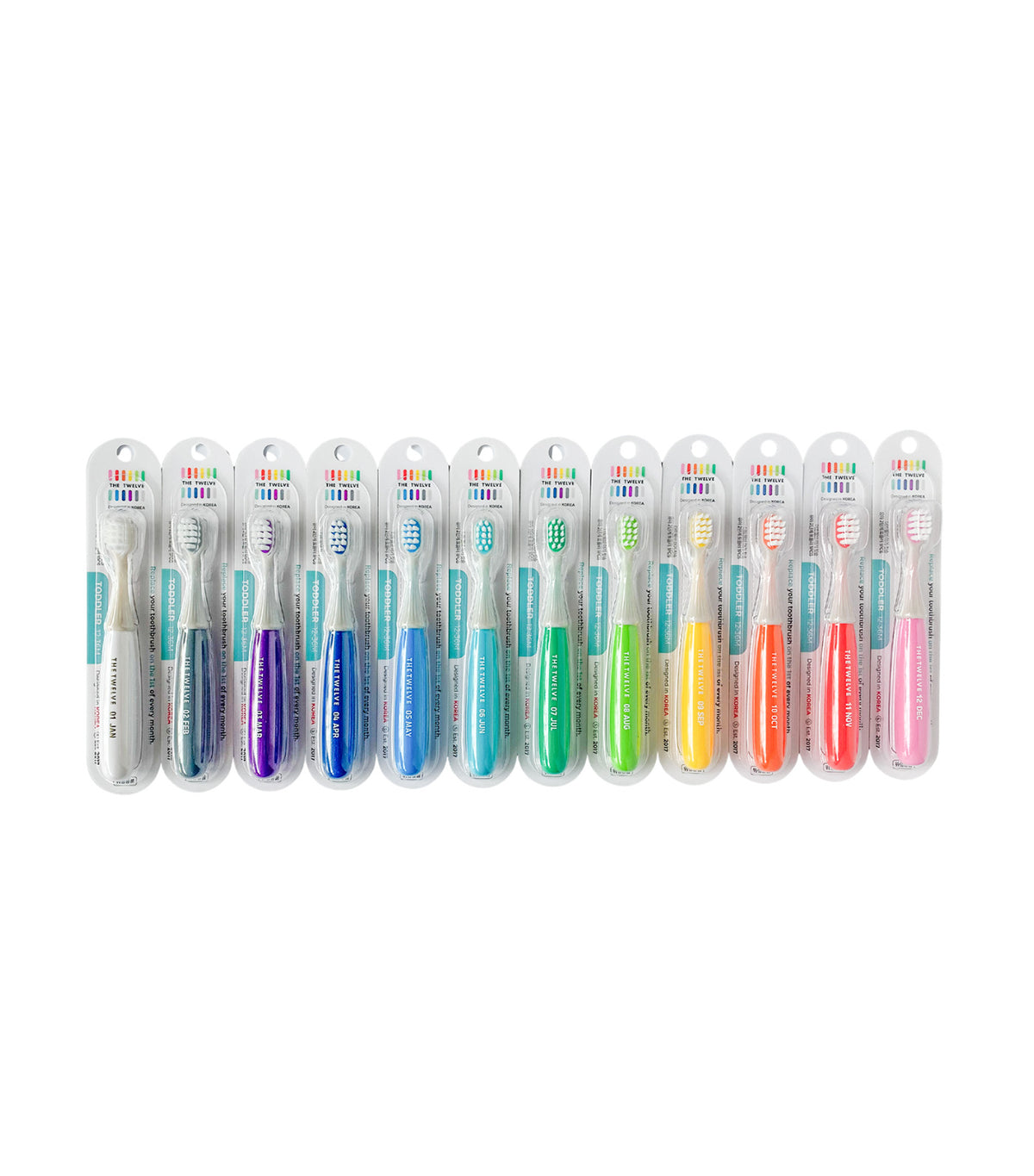 Toddler Toothbrush Set Vivid