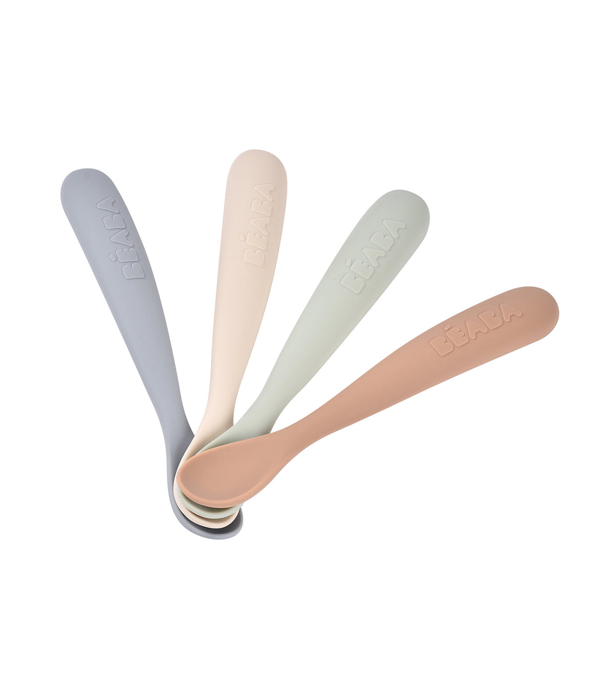 Set of 4 1st-Age Spoons Natural Assorted