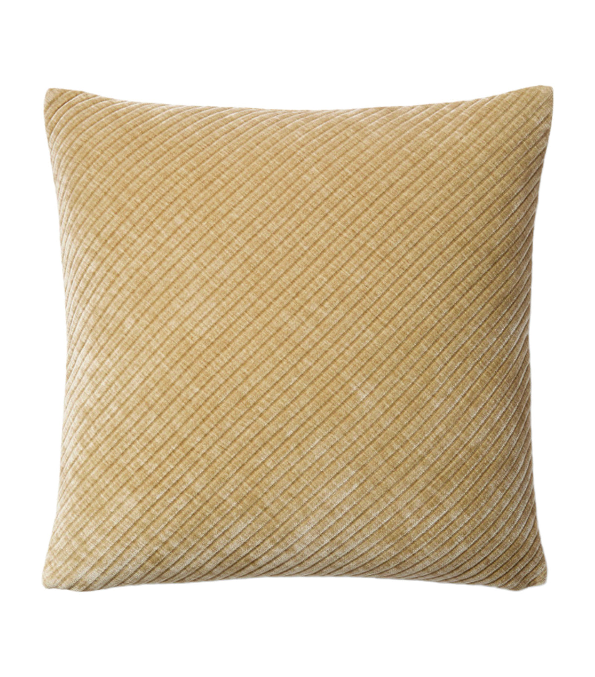 Corded Bias Velvet Pillow Cover Camel