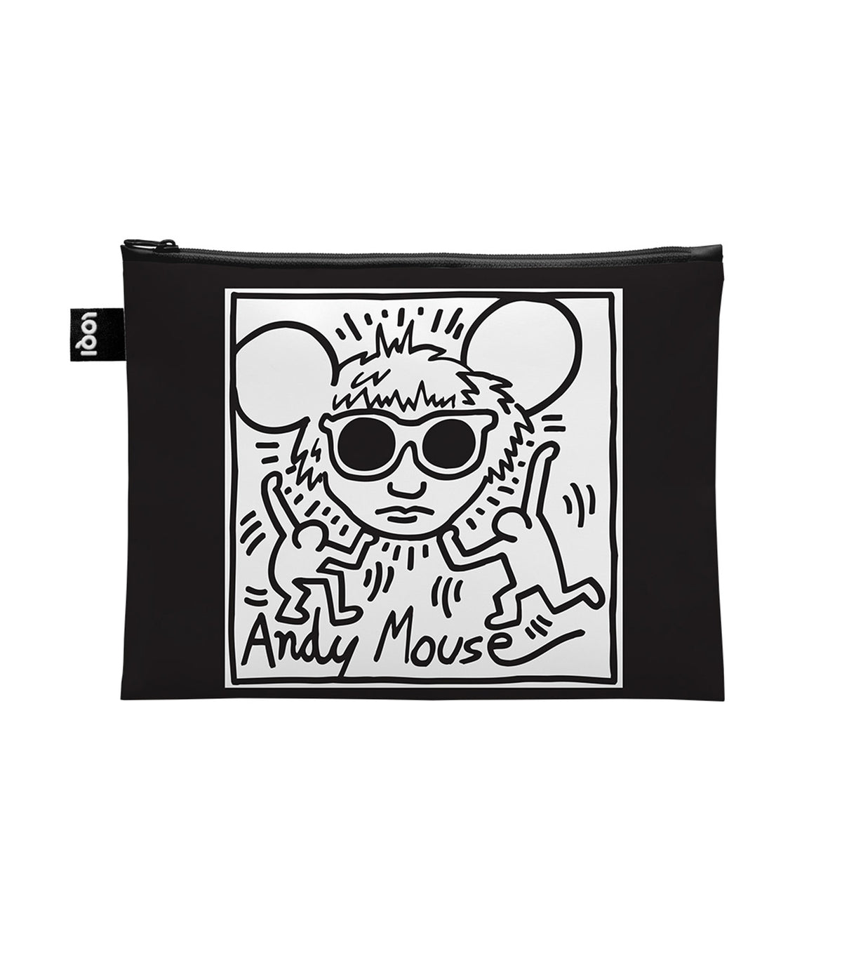 KEITH HARING Recycled Zip Pockets