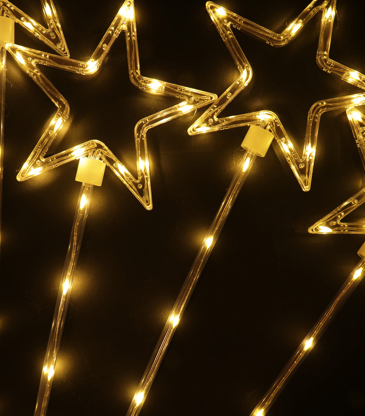 64 Micro LED Star String Lights Set of 4 Warm White