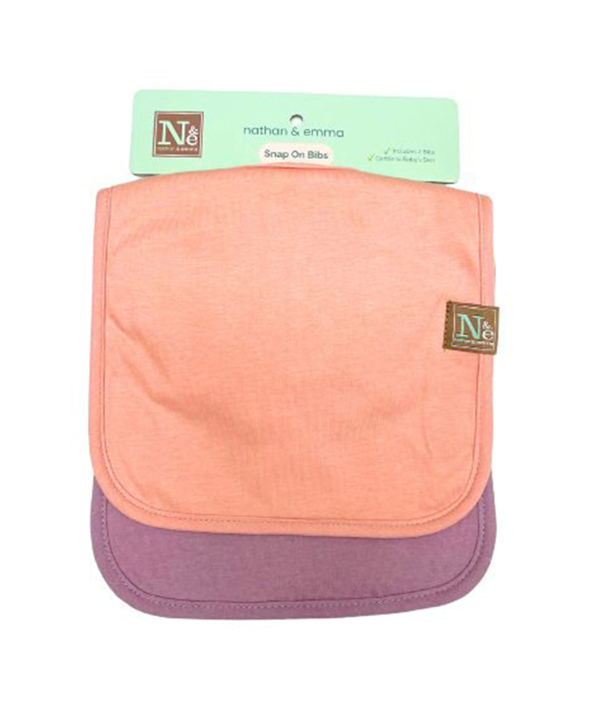 Cotton/Fleece Bib Purple/Pink