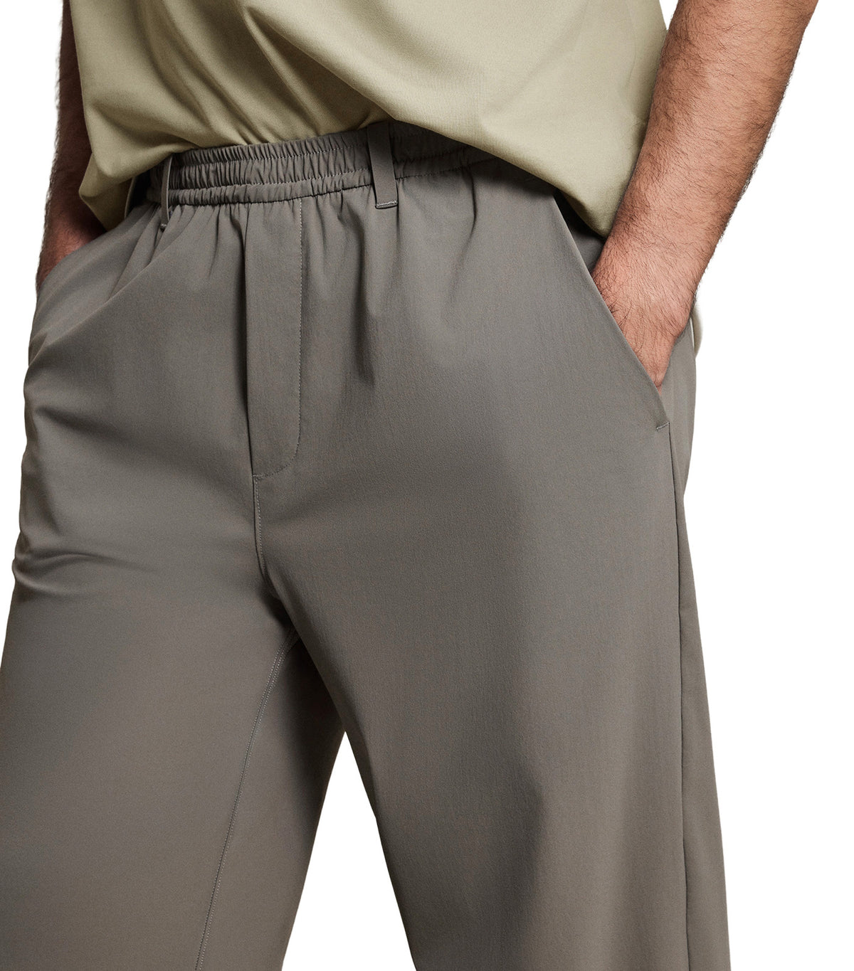 Men's Essential Smart Casual Trousers Light Green