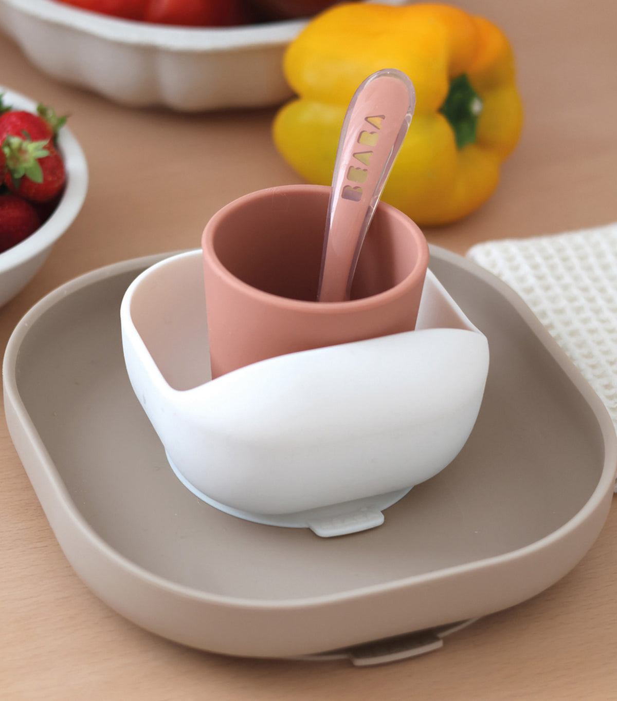 Silicone Meal Set Terracotta/Gazelle
