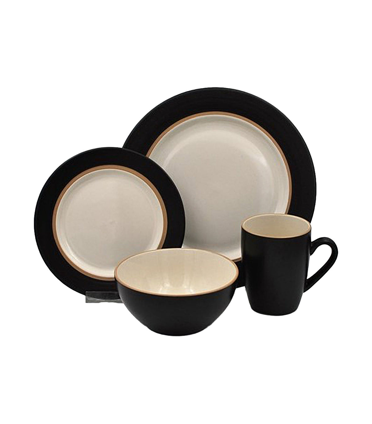 16-Piece Stoneware Dinner Set Kensington Coffee