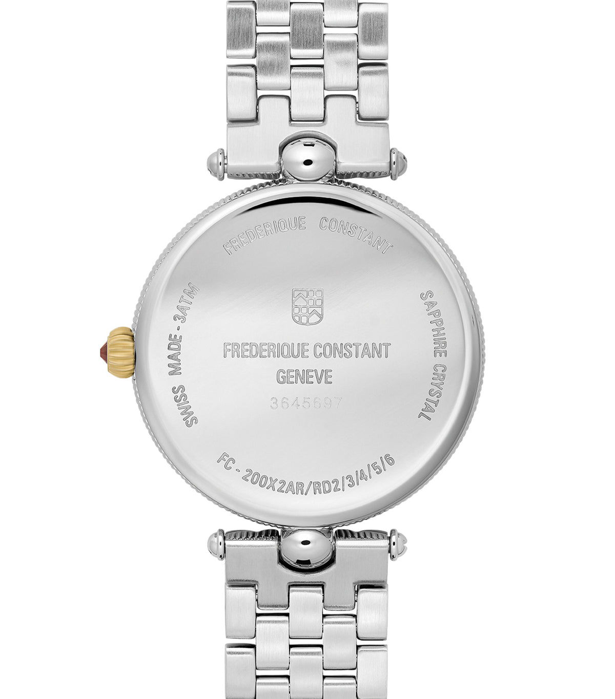Art Deco Round FC-200MPW2AR3B Silver/Gold