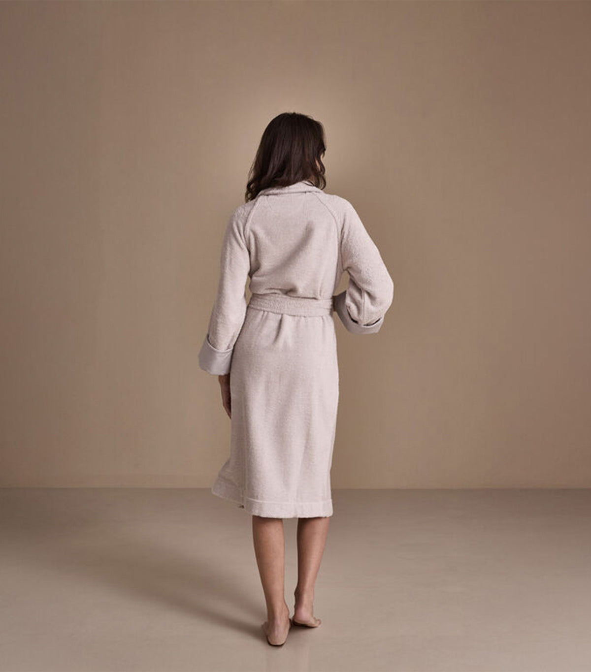 Unito Shawl Collar Bathrobe Gray Cliff