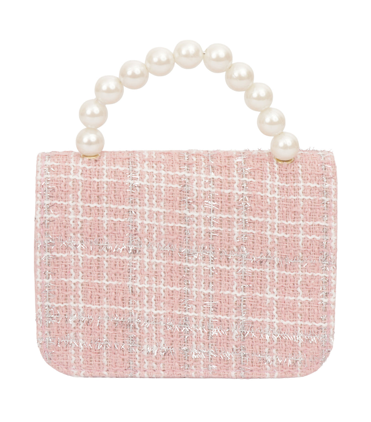 Tweed Bag Ornament Pink