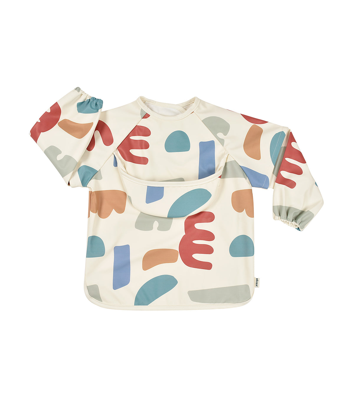 2-in-1 Bib with Removable Sleeves Playful