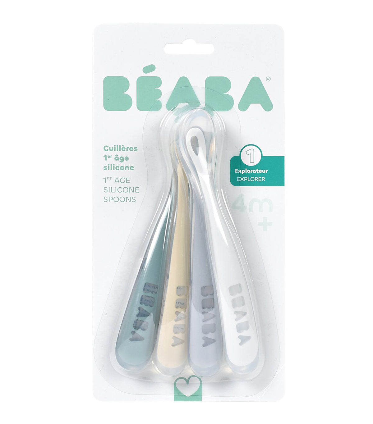 Set of 4 1st-Age Spoons Pebble