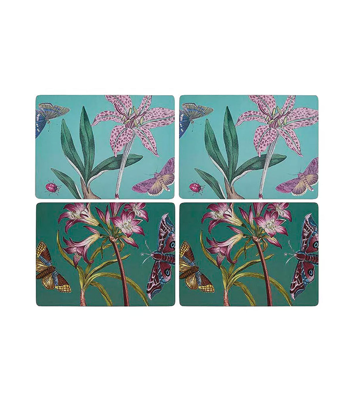 Botanic Garden Flora & Fauna Placemats Set of 4