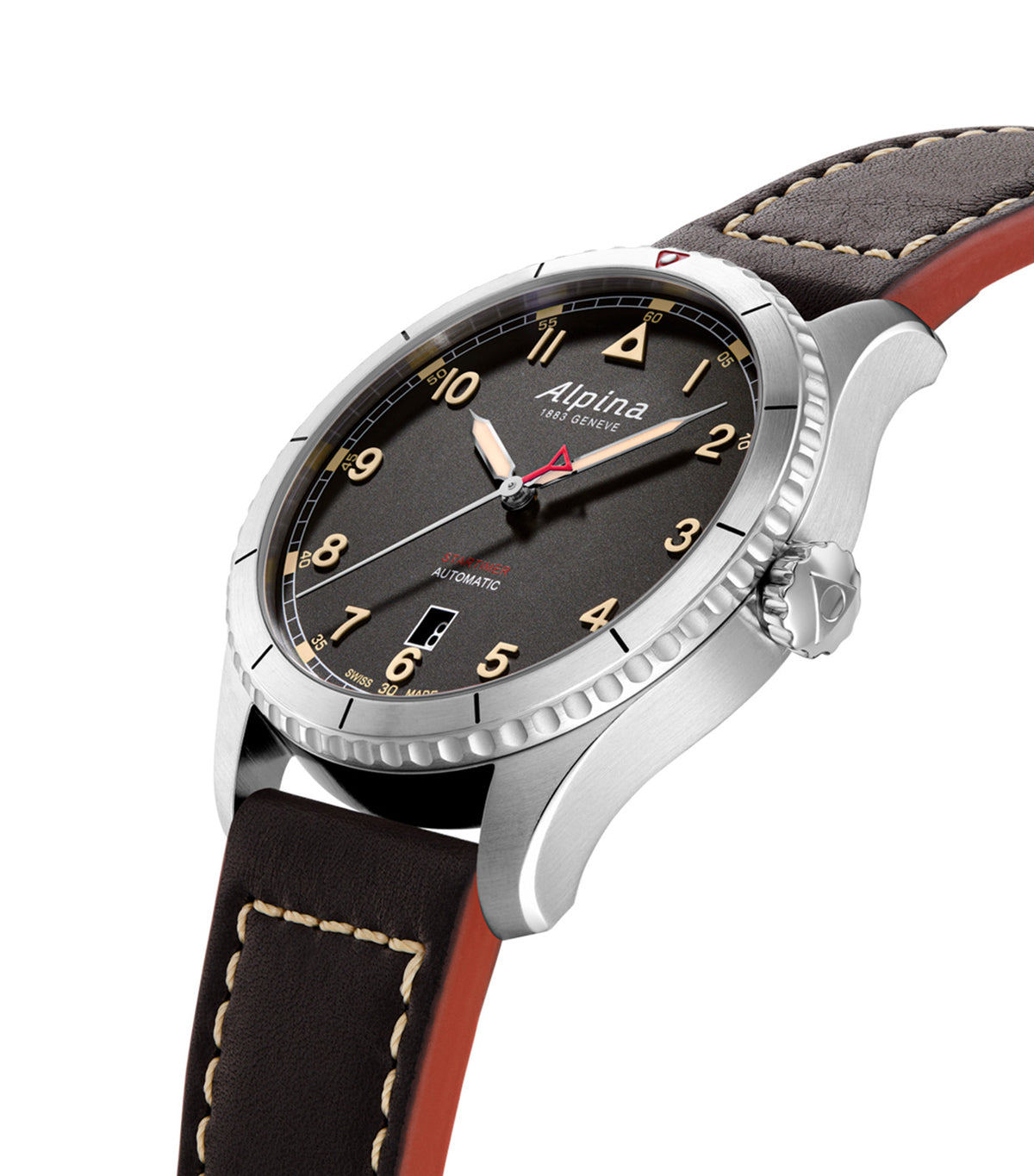 Startimer Pilot AL-525BBG4S26 Silver/Black