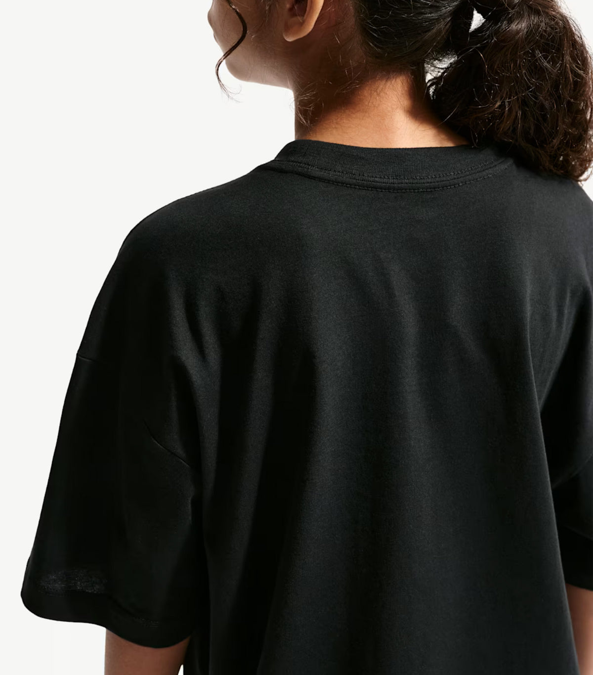 Sportswear Older Kids' Girls' Oversized T-Shirt Black