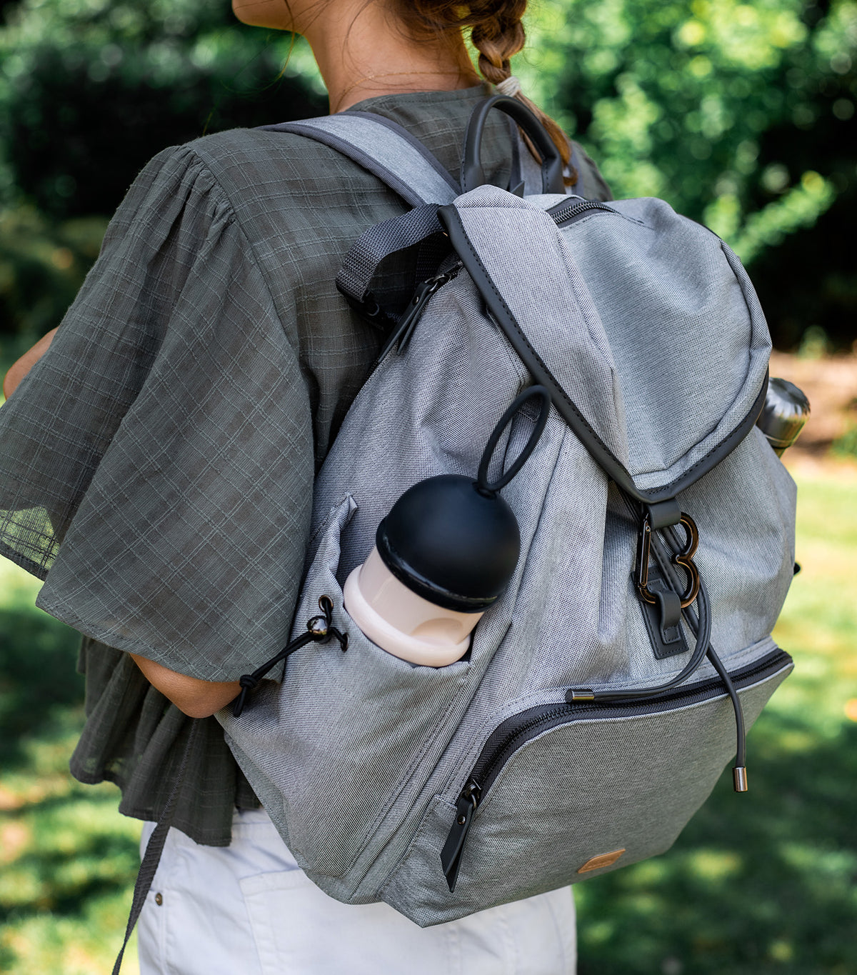 Vancouver Nursery Backpack Heather Gray