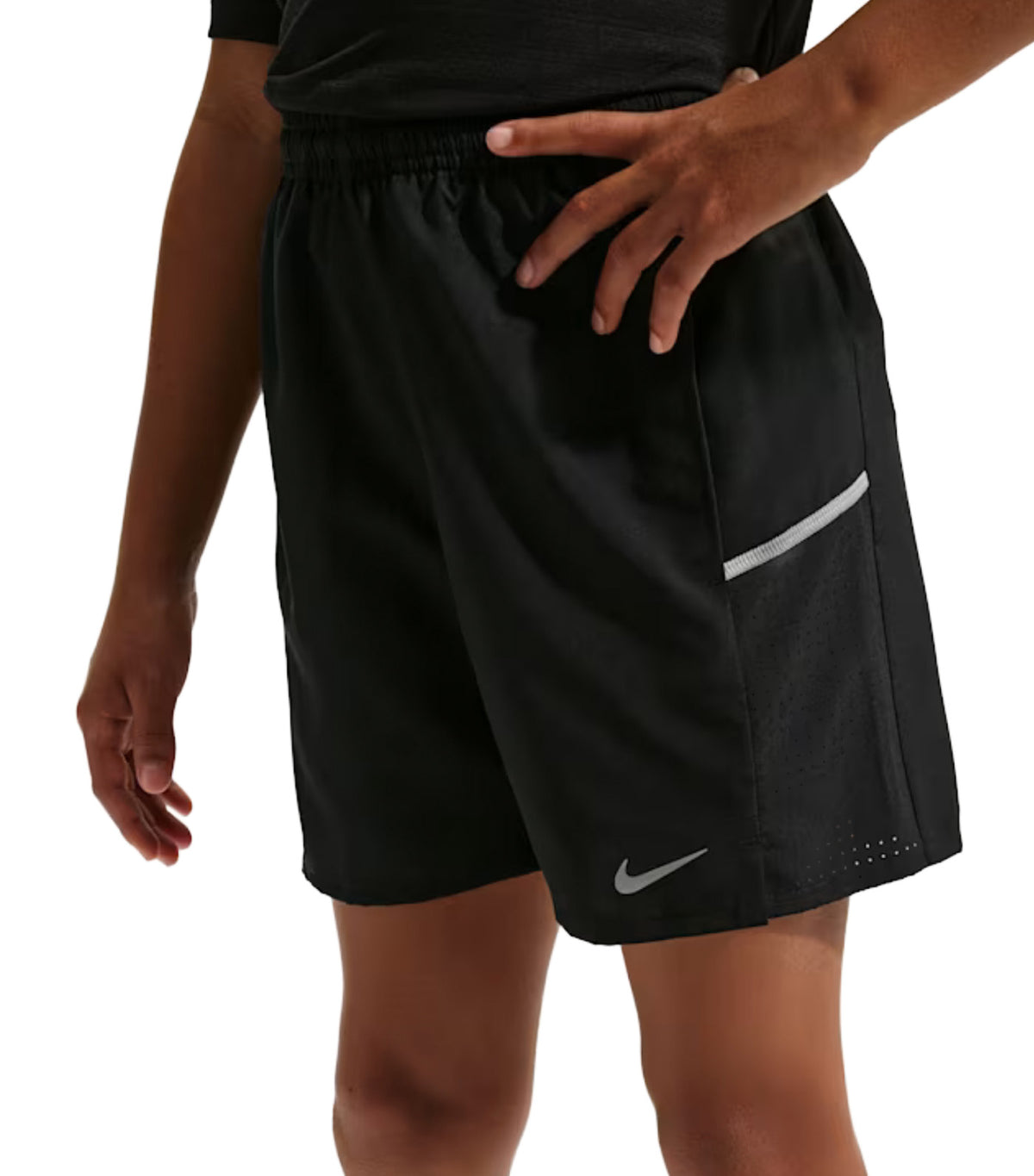Miler Older Kids' Dri-FIT Training Shorts Black/Black