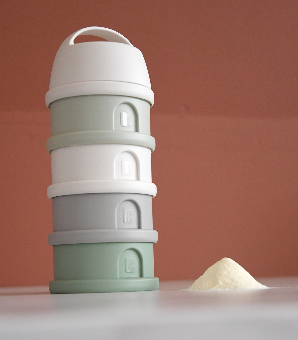 Formula & Snack Container Cotton/Sage