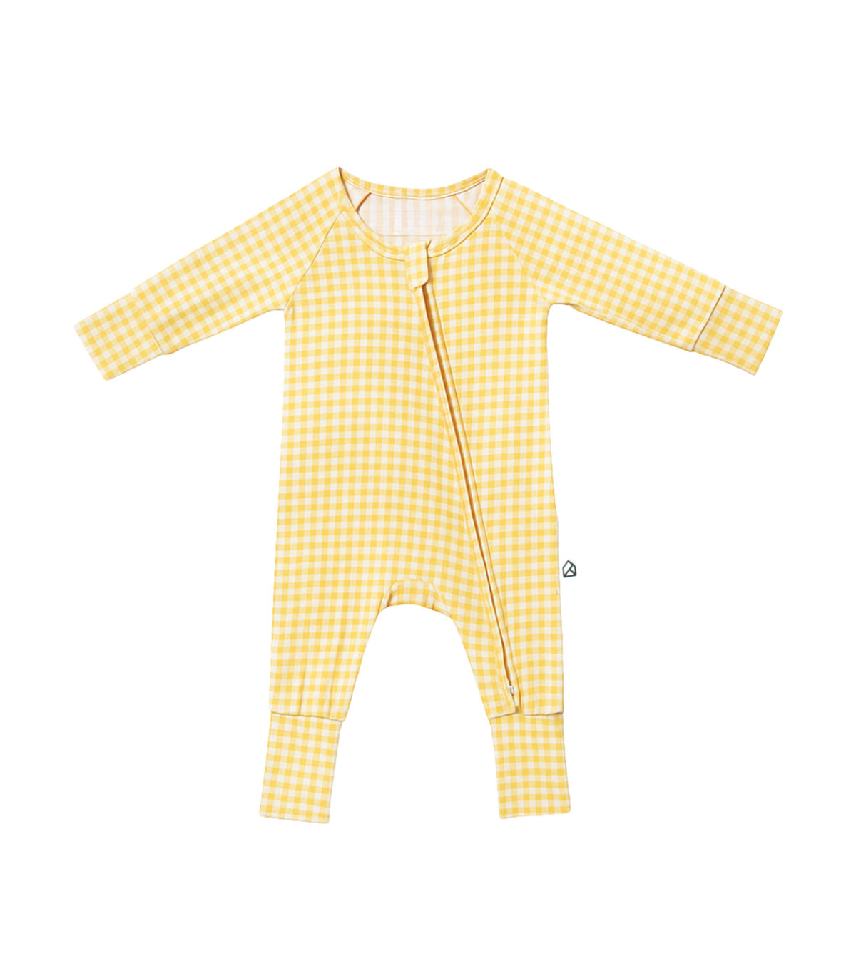 Harper Printed Baby Bamboo Sleepsuit Sunny Gingham
