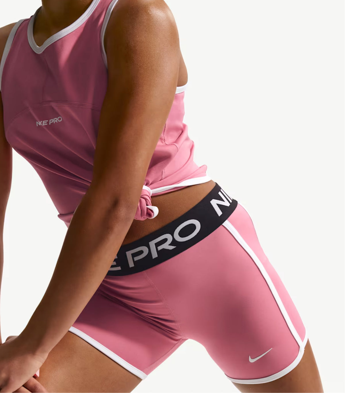 Pro Big Kids' (Girls') 3in Dri-FIT Shorts Med Soft Pink/White