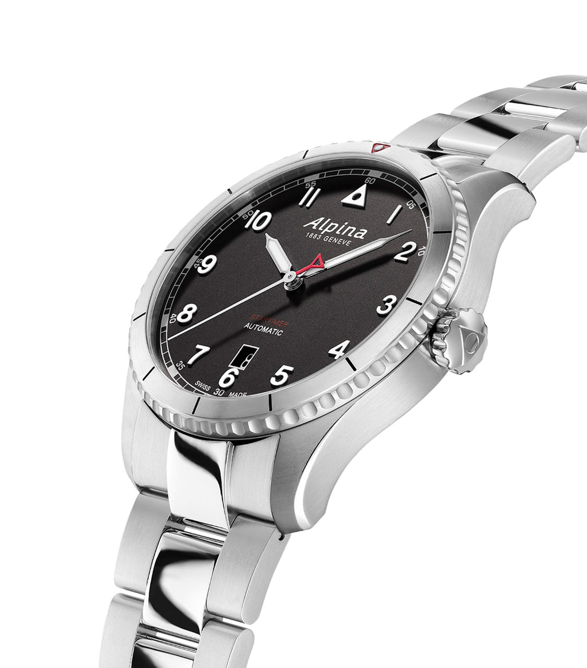 Startimer Pilot AL-525BW4S26B Silver