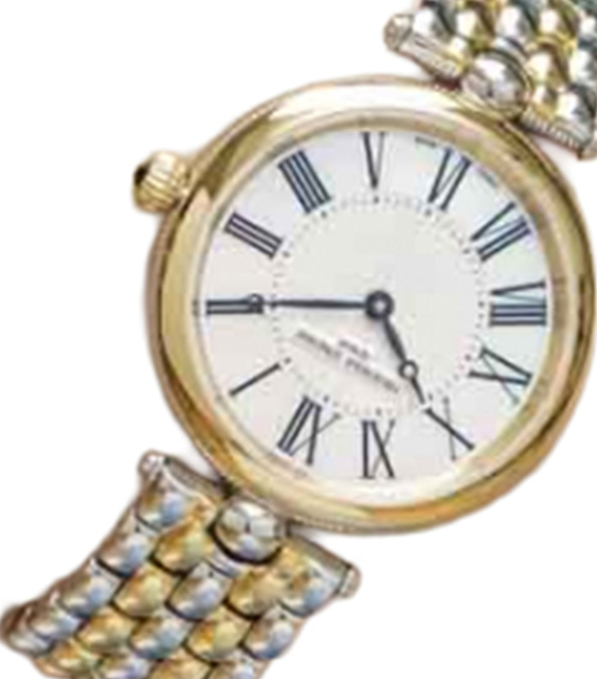Art Deco Round FC-200MPW2AR3B Silver/Gold