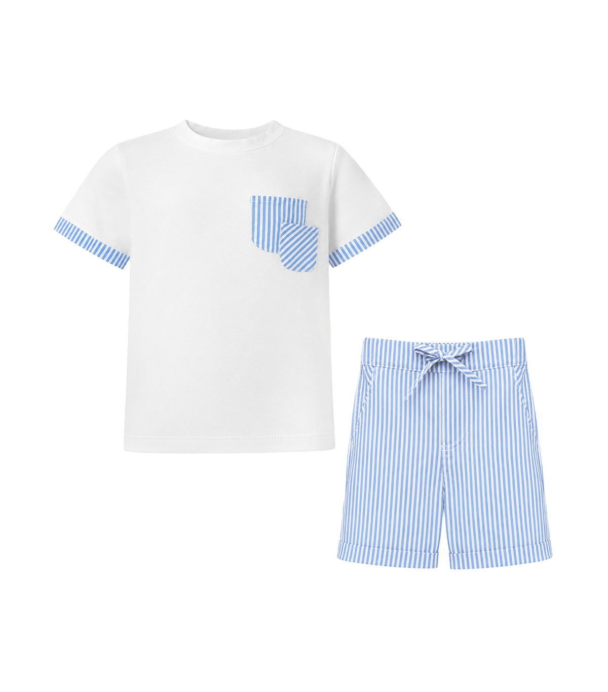 Pasco Baby Boys Top and Shorts Set Blue