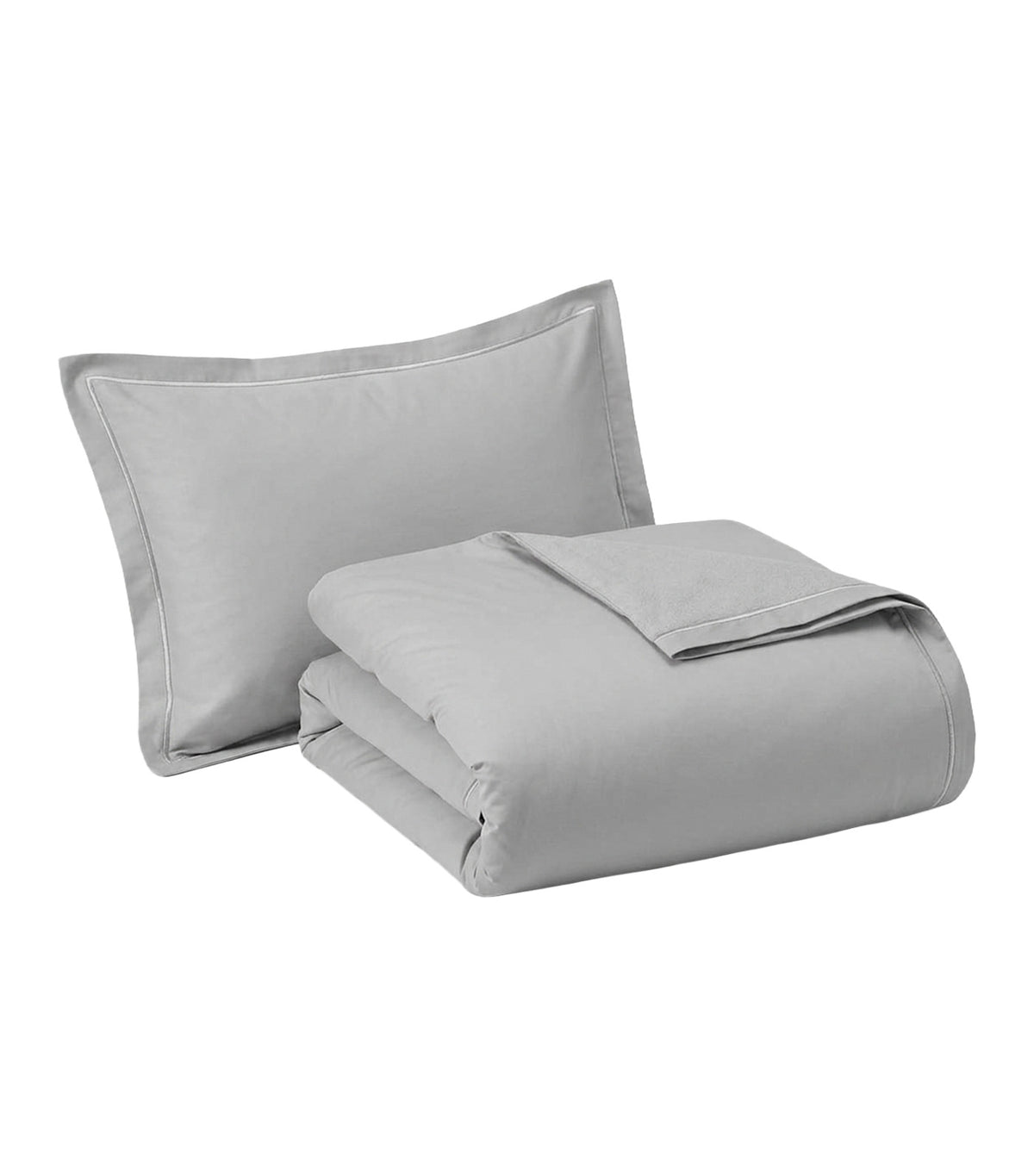 Fresco Duvet Set with Pillow Sham Set Dove