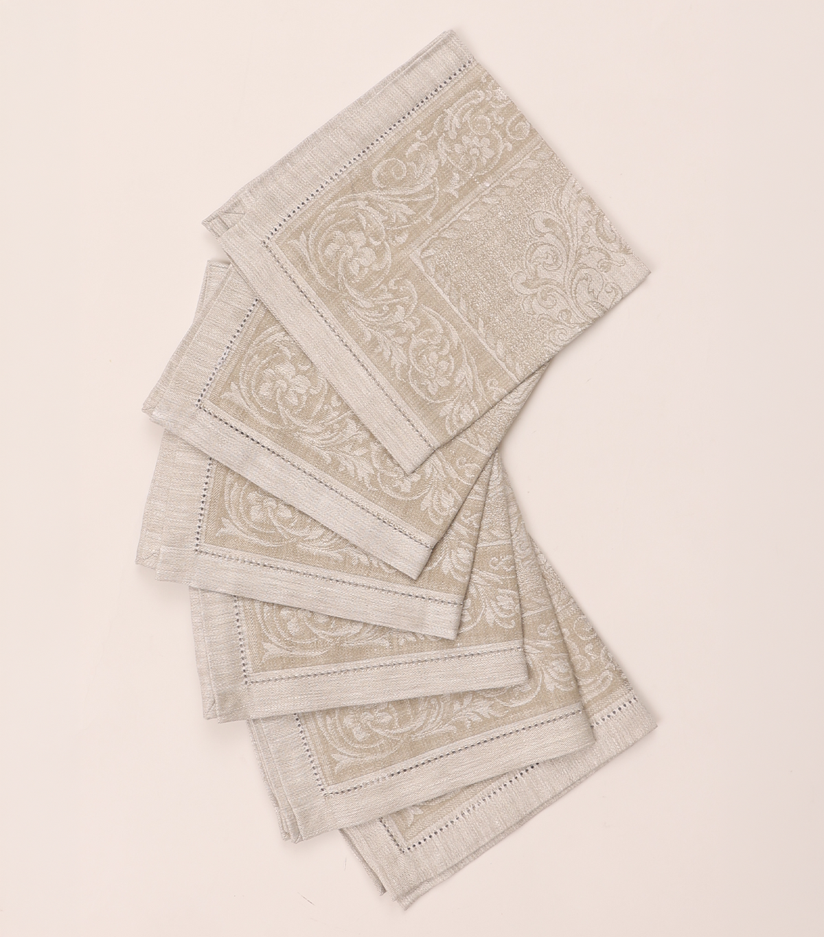 Cordas Napkin Set of 6 White/Beige