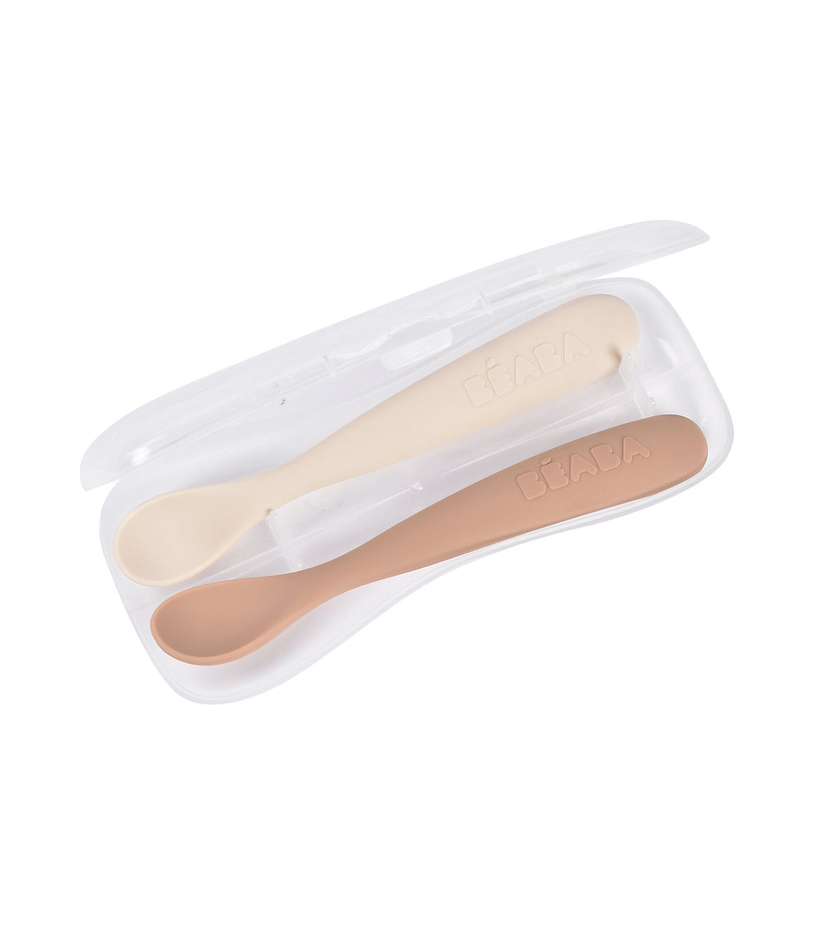 Set of 2 1st-Age Silicone Spoons Clay/Terracotta