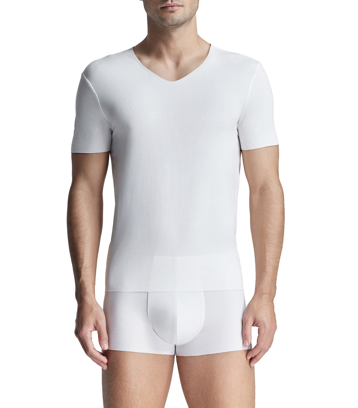 Men's Icon "The One Collection" Modal Soft V-Neck T-Shirt White