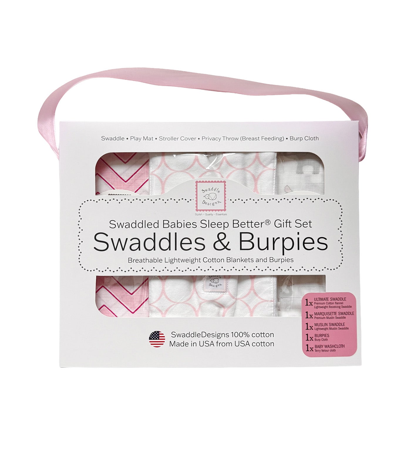 Babies Sleep Better® Swaddles & Burpies Gift Set PK013